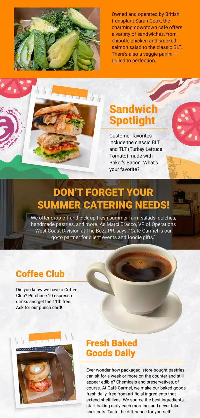 CC - Café Carmel Special Treats this August 2