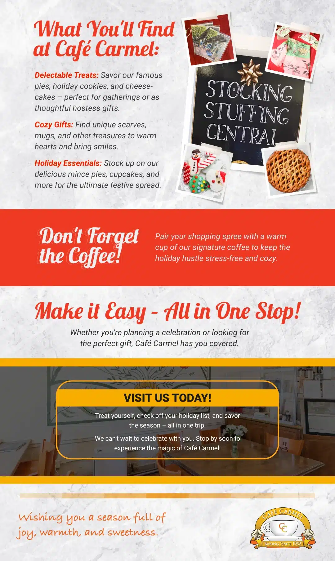 CC - Sip, Savor & Shop Your Holidays at Café Carmel! 2