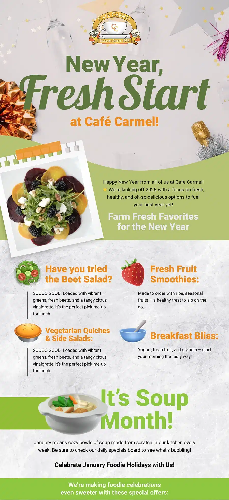 CC - New Year, Fresh Start at Cafe Carmel! 1