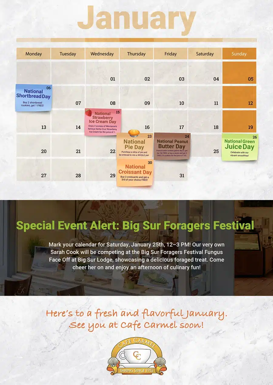 CC - New Year, Fresh Start at Cafe Carmel! 2