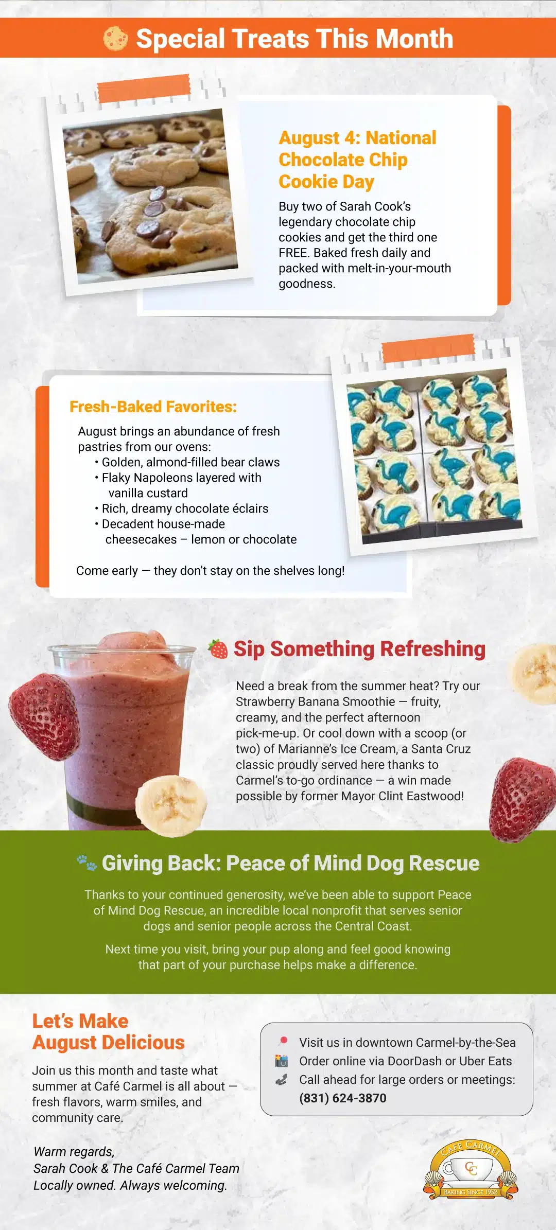 CC - August Sizzles at Café Carmel – Celebrate National Sandwich Month + More Inside! 3