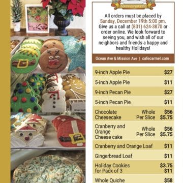 Christmas Order Menu