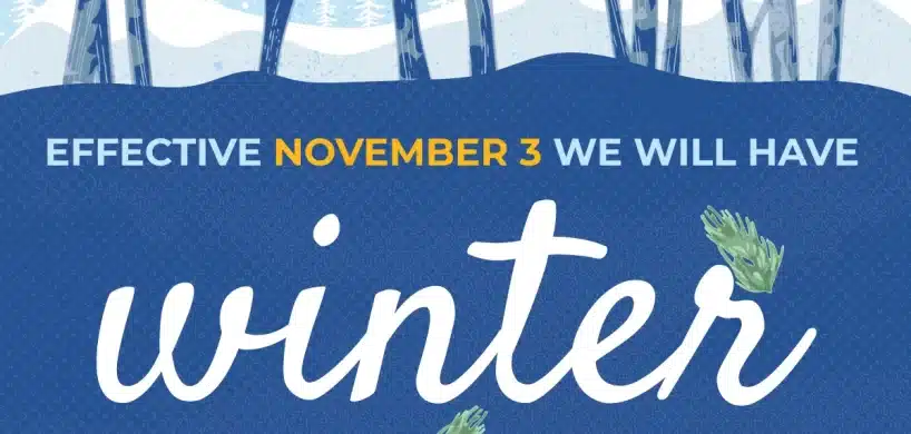 CC- Café Carmel's Winter Hours!
