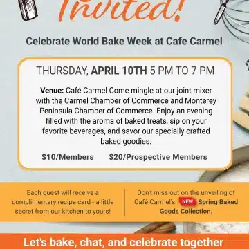 You're Invited! Celebrate World Bake Week at Cafe Carmel