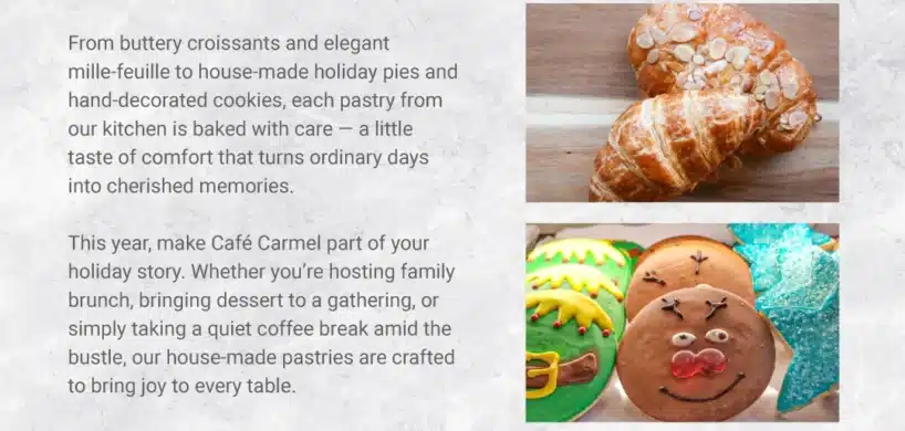 CC - Make Café Carmel Part of Your Holiday Tradition
