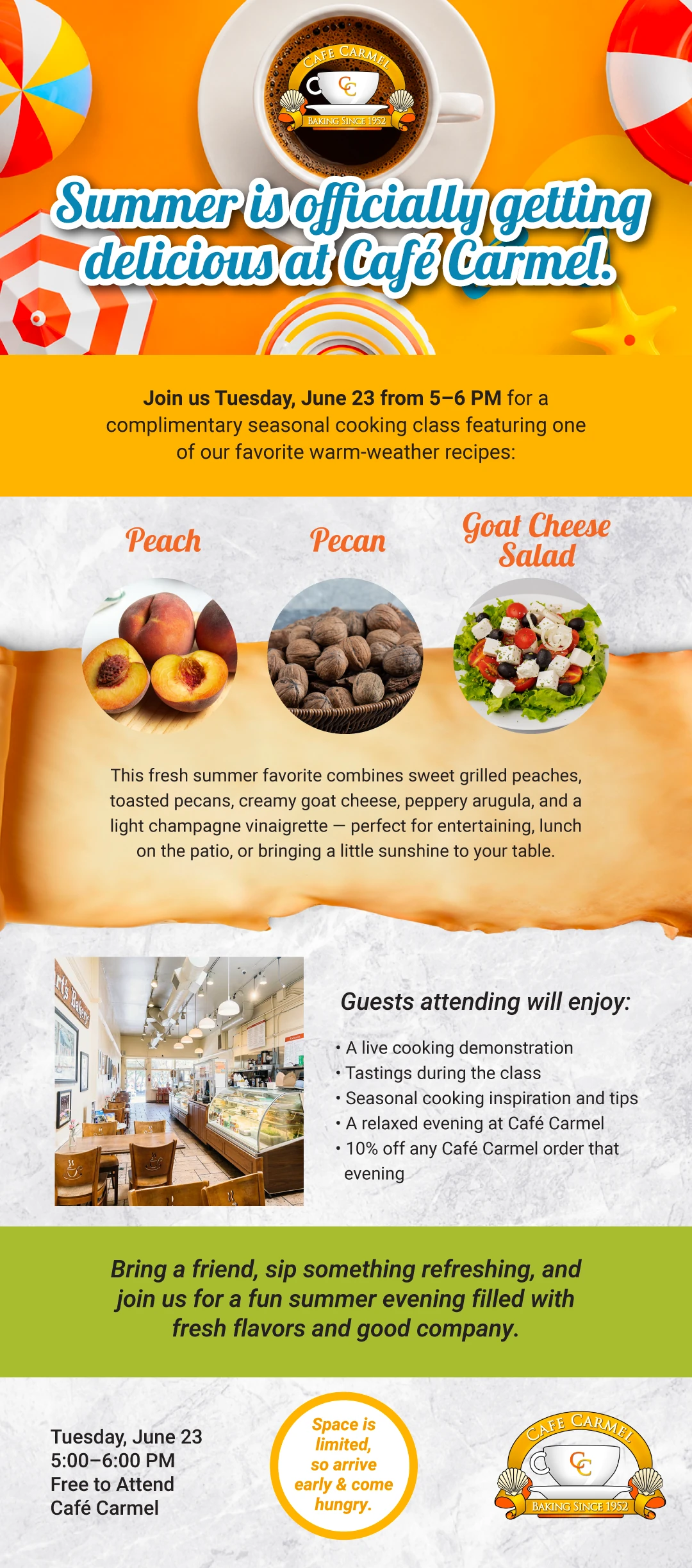 CC - Café Carmel Summer Cooking Class